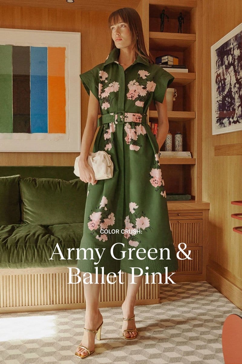 COLOR CRUSH: ARMY GREEN & BALLET PINK