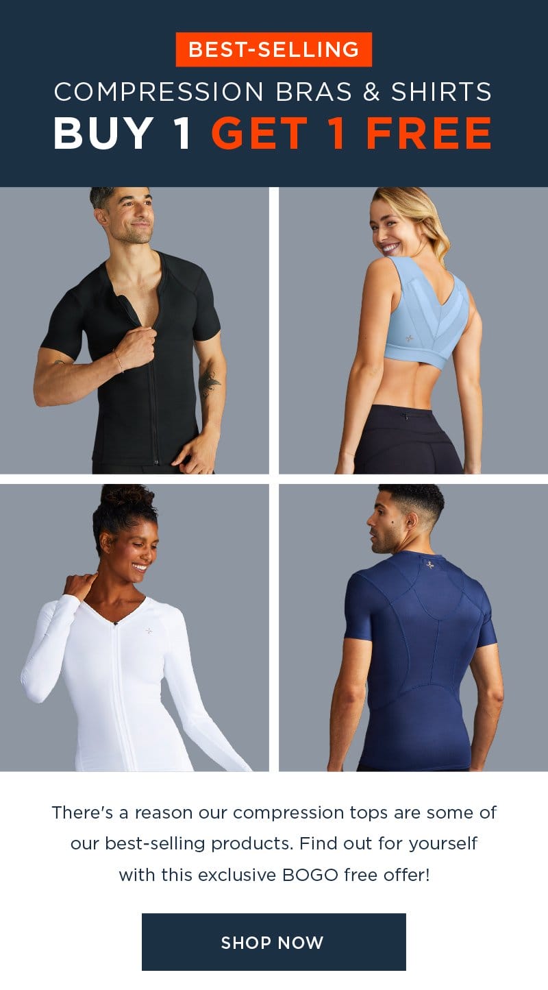 BEST SELLING COMPRESSIONS BRAS & SHIRTS BUY 1 GET 1 FREE SHOP NOW