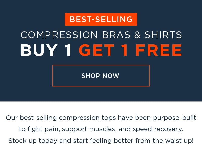 BEST SELLING COMPRESSIONS BRAS & SHIRTS BUY 1 GET 1 FREE SHOP NOW