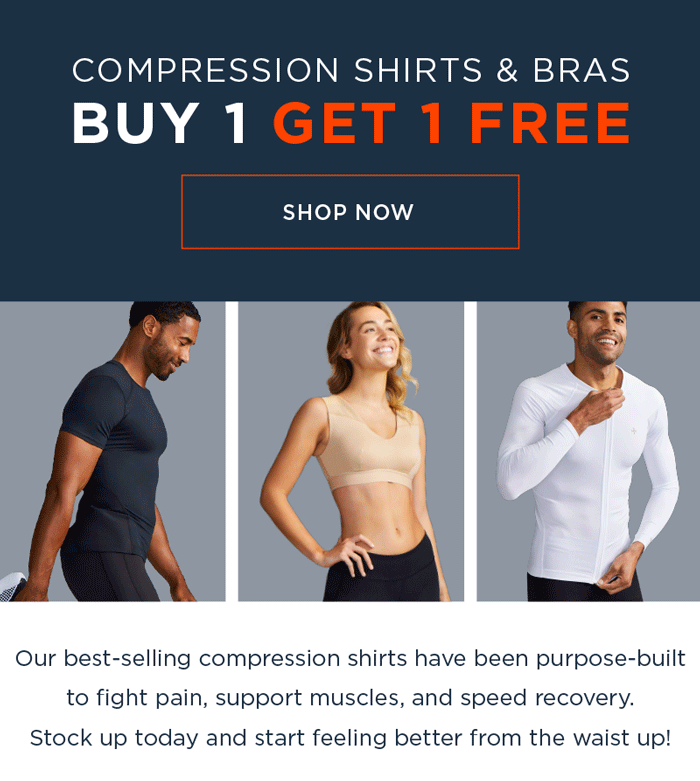 COMPRESSION BRAS & SHIRTS BUY 1 GET 1 FREE SHOP NOW