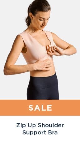 SALE ZIP UP SHOULDER SUPPORT BRA