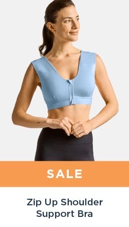 SALE ZIP UP SHOULDER SUPPORT BRA