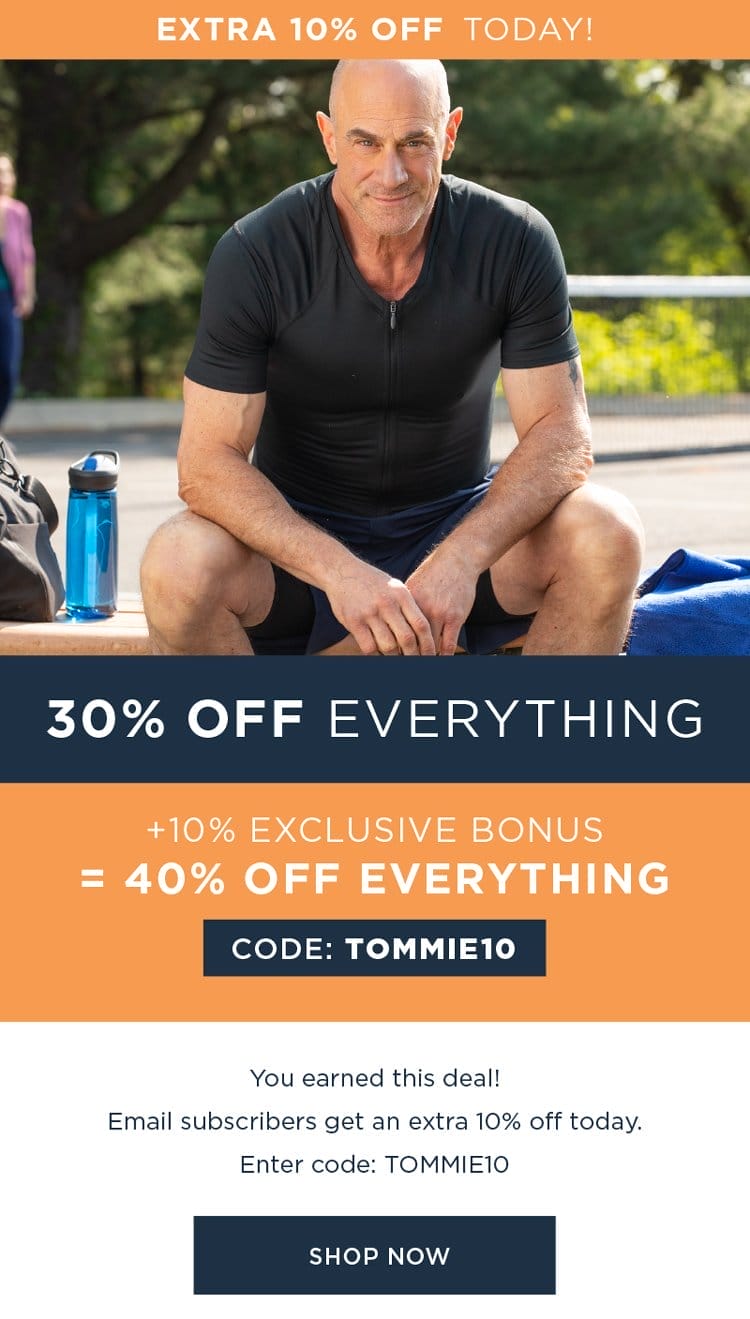 [EXTRA 10% OFF TODAY ONLY!] 30% OFF EVERYTHING SHOP NOW + 10% EXCLUSIVE BONUS=40% OFF EVERYTHING Code: TOMMIE10