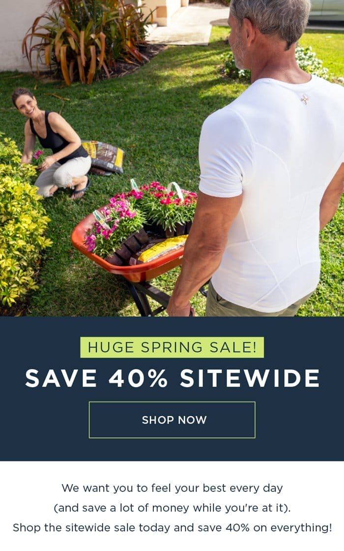 HUGE SPRING SALE! SAVE 40% SITEWIDE SHOP NOW