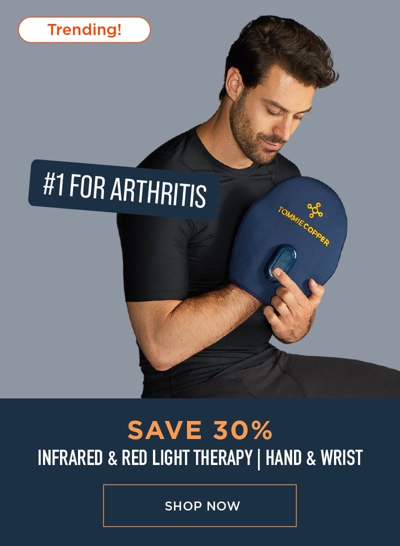 SAVE 30% INFRARED & RED LIGHT THERAPY HAND & WRIST SHOP NOW