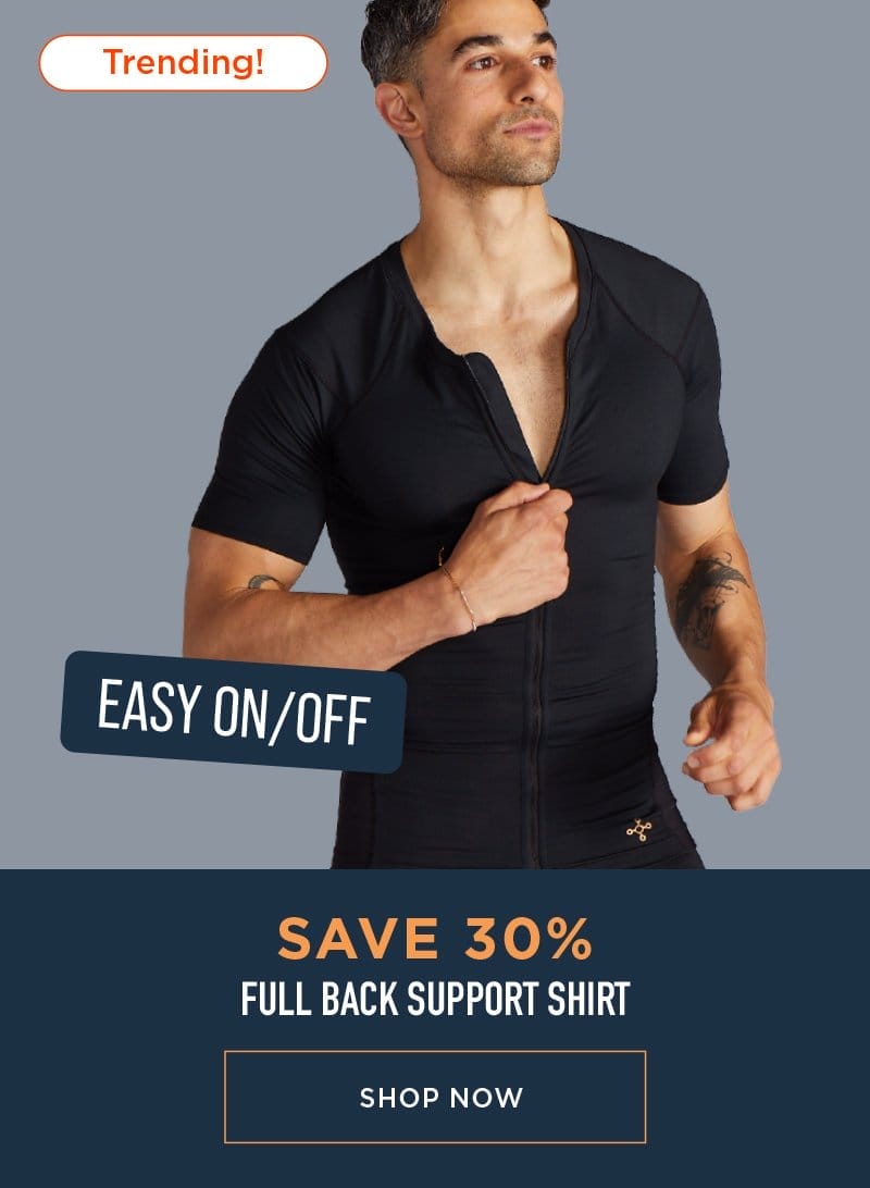 SAVE 30% FULL BACK SUPPORT SHORT SLEEVE SHIRT BUY NOW