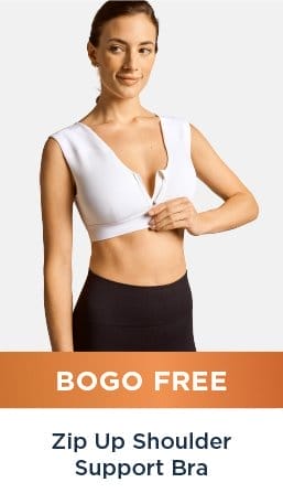 BOGO FREE ZIP UP SHOULDER SUPPORT BRA