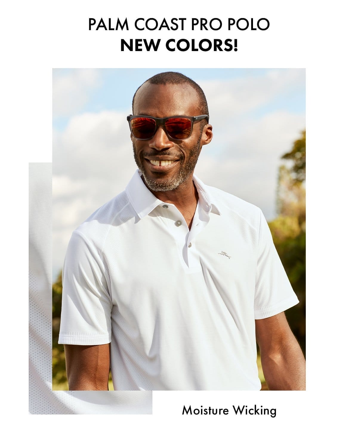 Palm Coast Pro Polo. New colors! Moisture wicking.