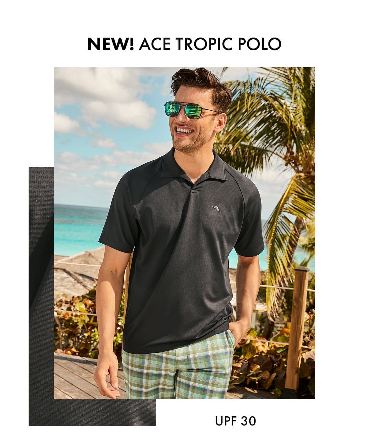 New! Ace Tropic Polo - UPF 30