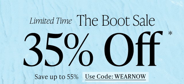 Limited Time The Boot Sale 35% Off