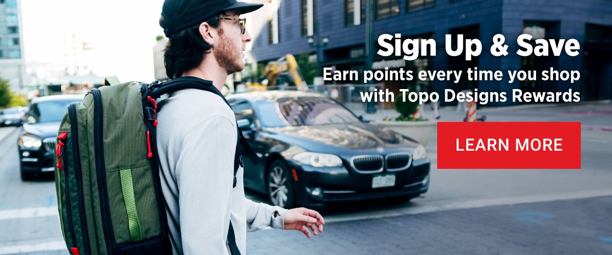 Sign Up & Save with Topo Design Rewards 