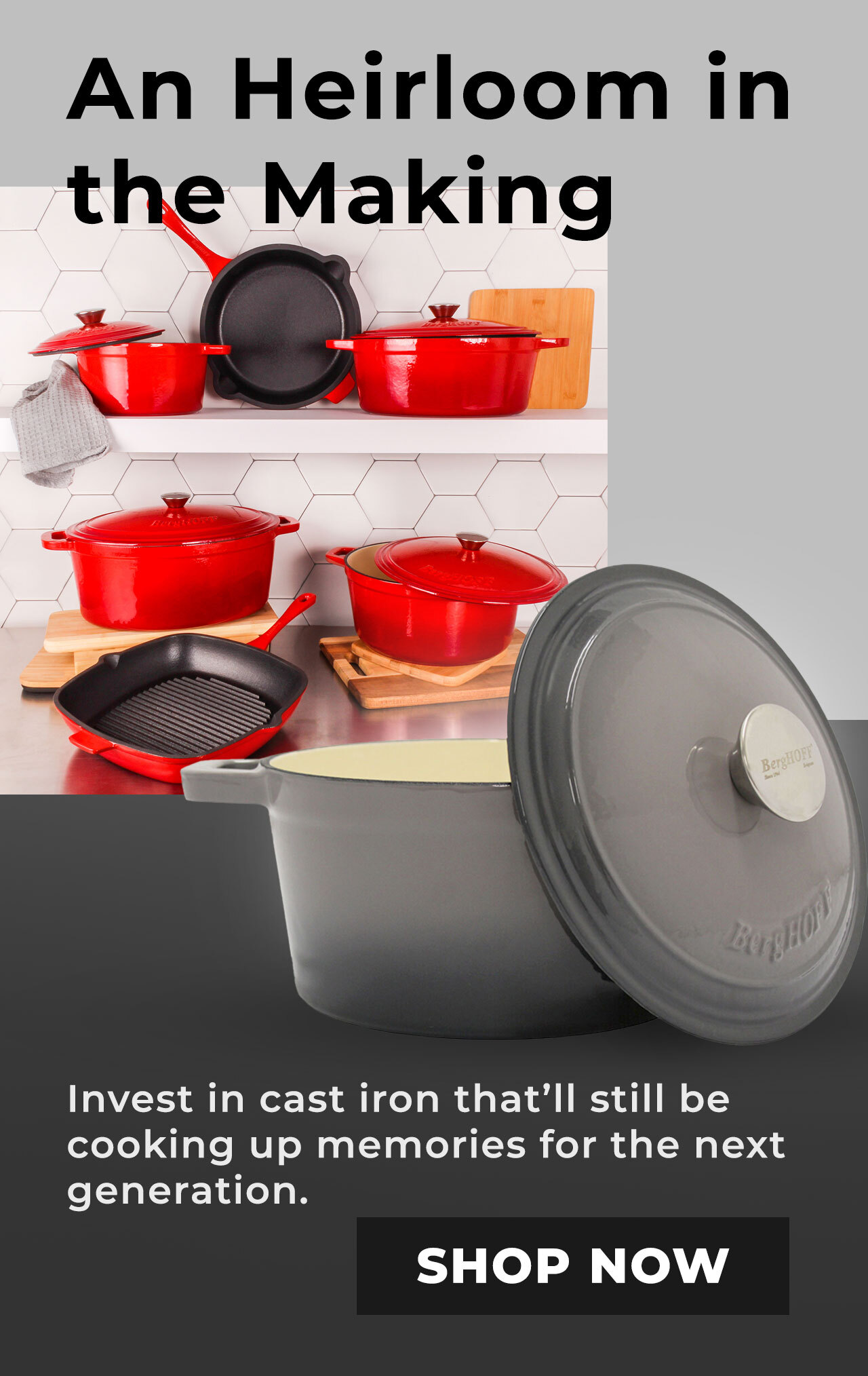 BergHOFF Cast Iron Enamel Cookware