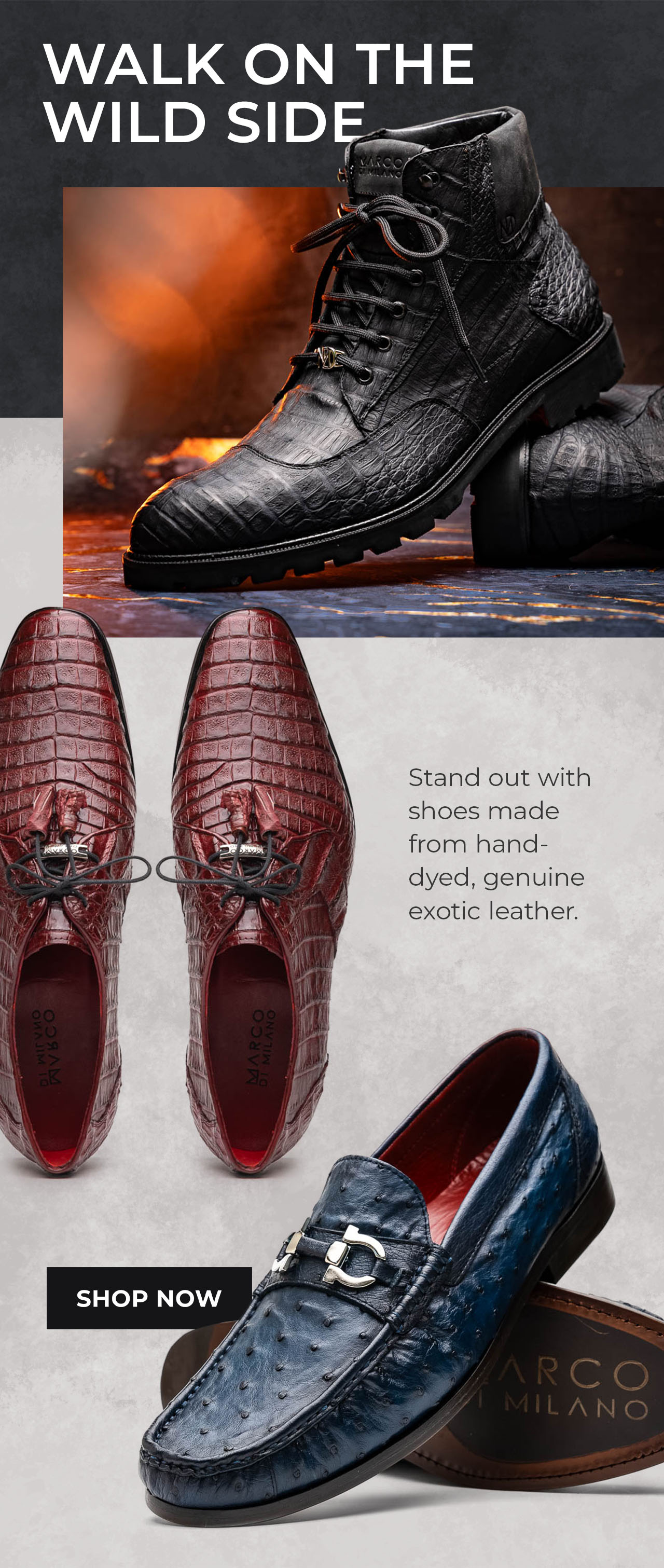 Exotic Luxury Casual & Dress Shoes | SHOP NOW