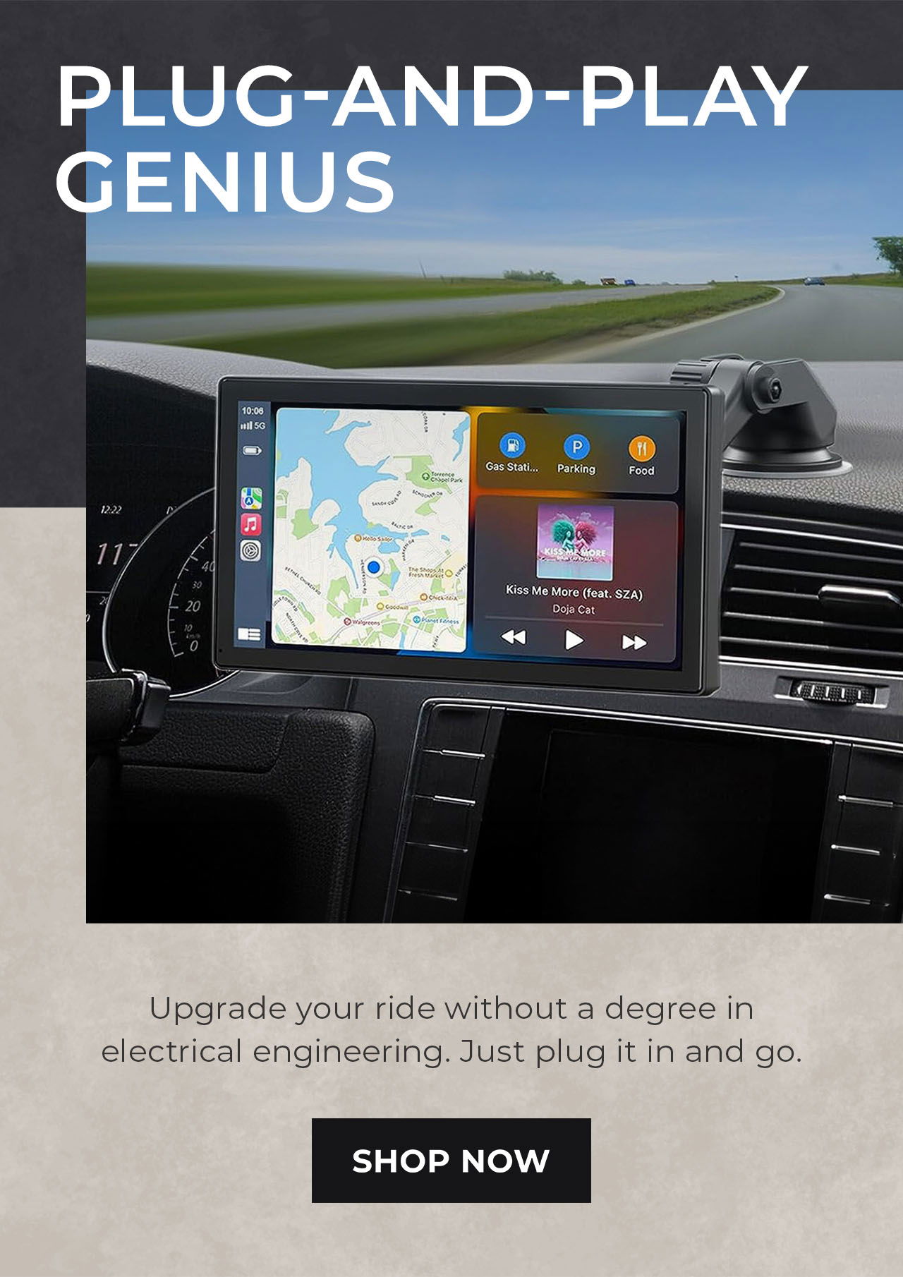 9 Inch Touchscreen with Apple Carplay | SHOP NOW