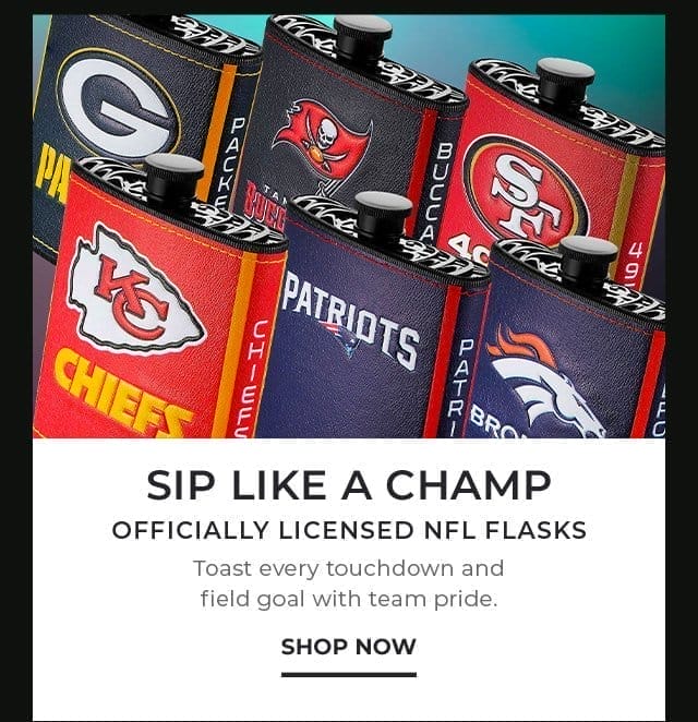 Officially Licensed NFL Flasks | SHOP NOW