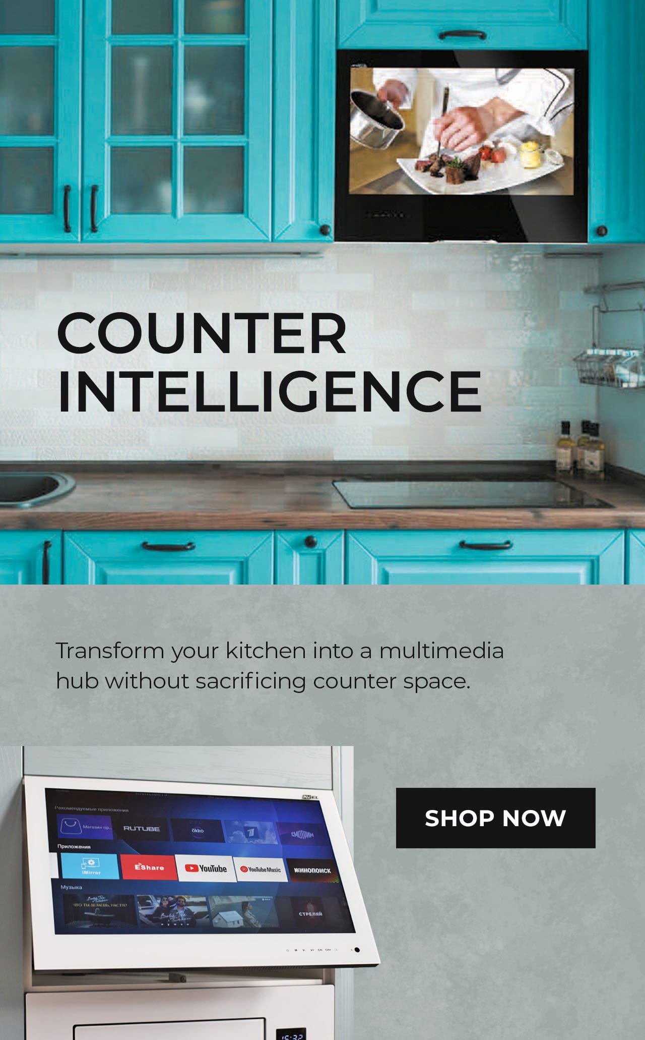 Kitchen Cabinet Smart TVs | SHOP NOW