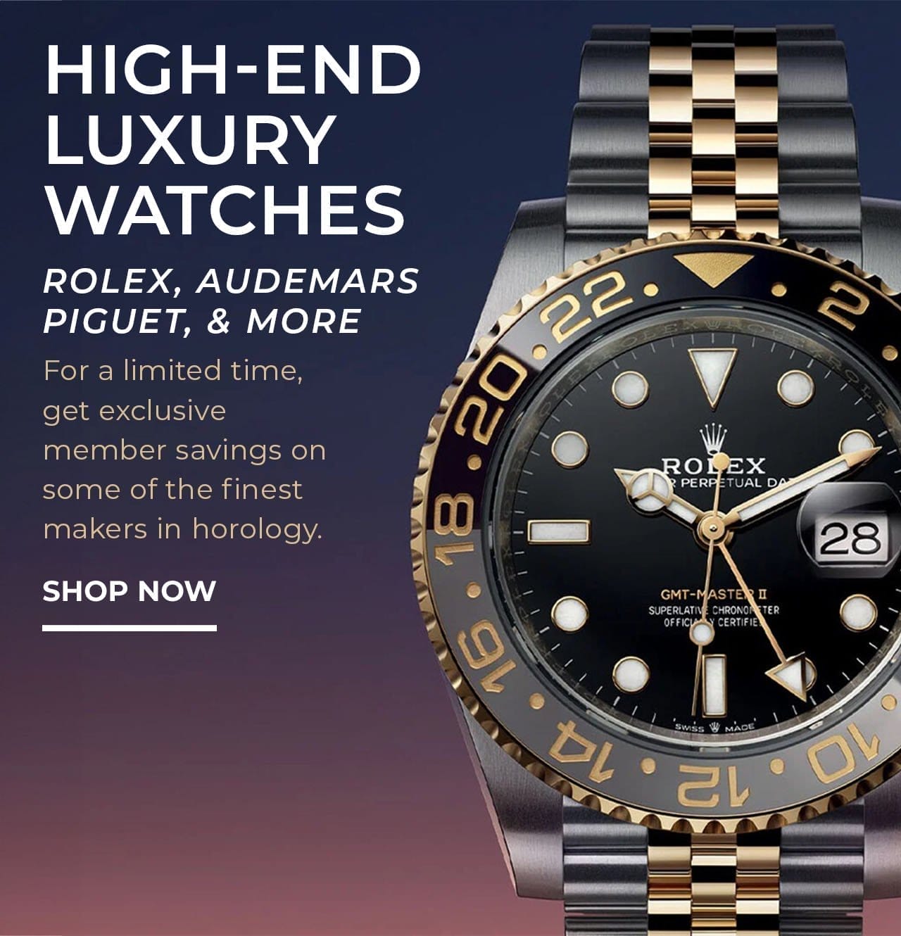 High-End Luxury Watches | SHOP NOW