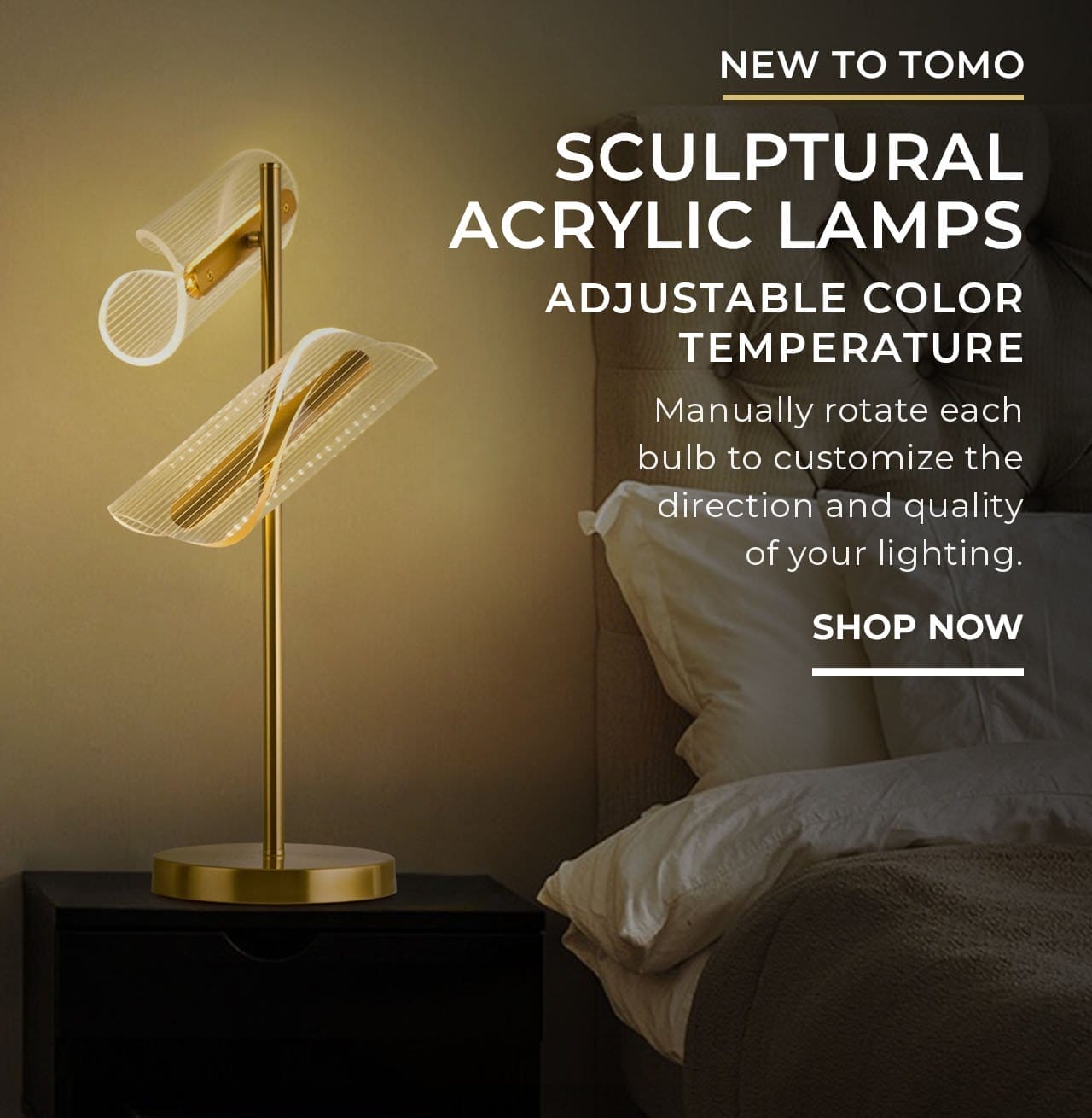 Sculptural Acrylic Lamps | SHOP NOW