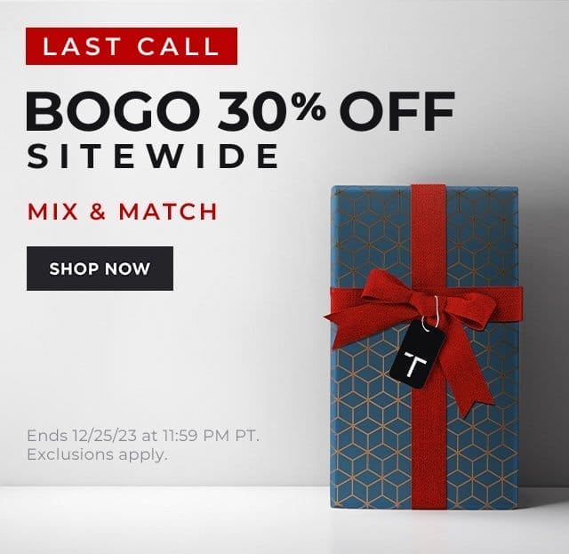 BOGO 30% Off Sitewide | SHOP NOW