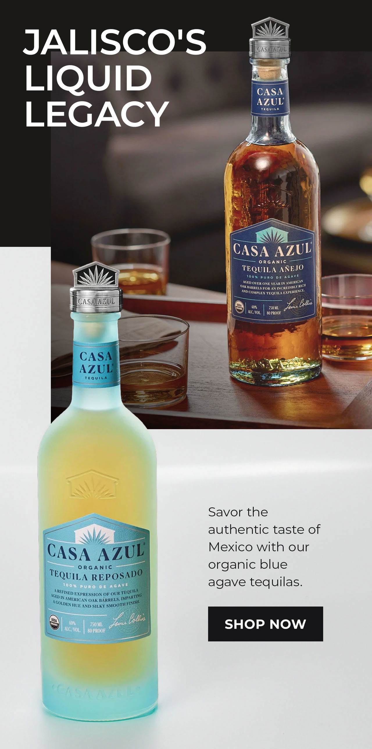 Casa Azul Organic Tequila | SHOP NOW