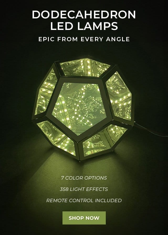 Dodecahedron LED Lamps | SHOP NOW