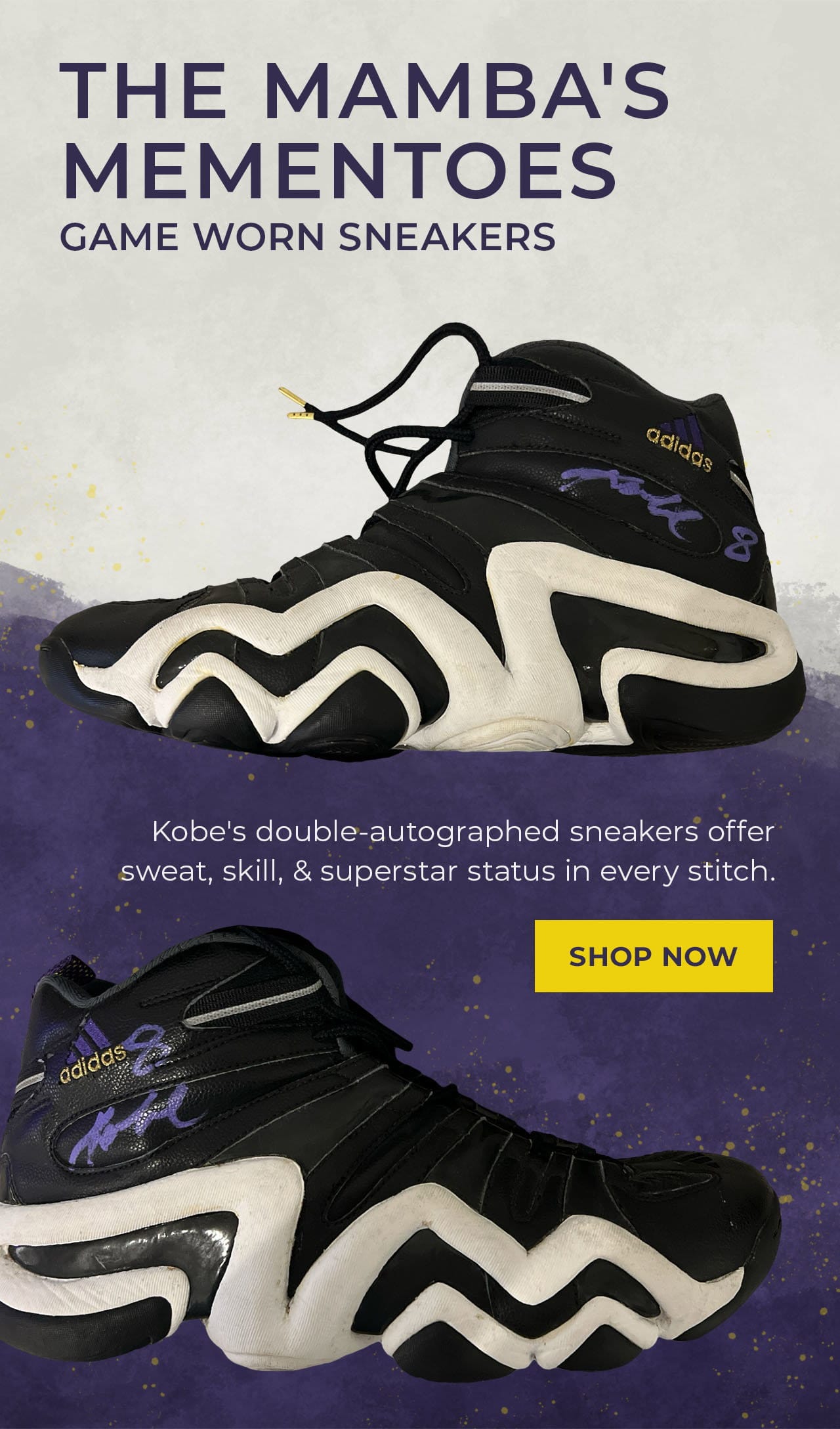 Kobe Bryant Autographed & Game Worn Sneakers | SHOP NOW