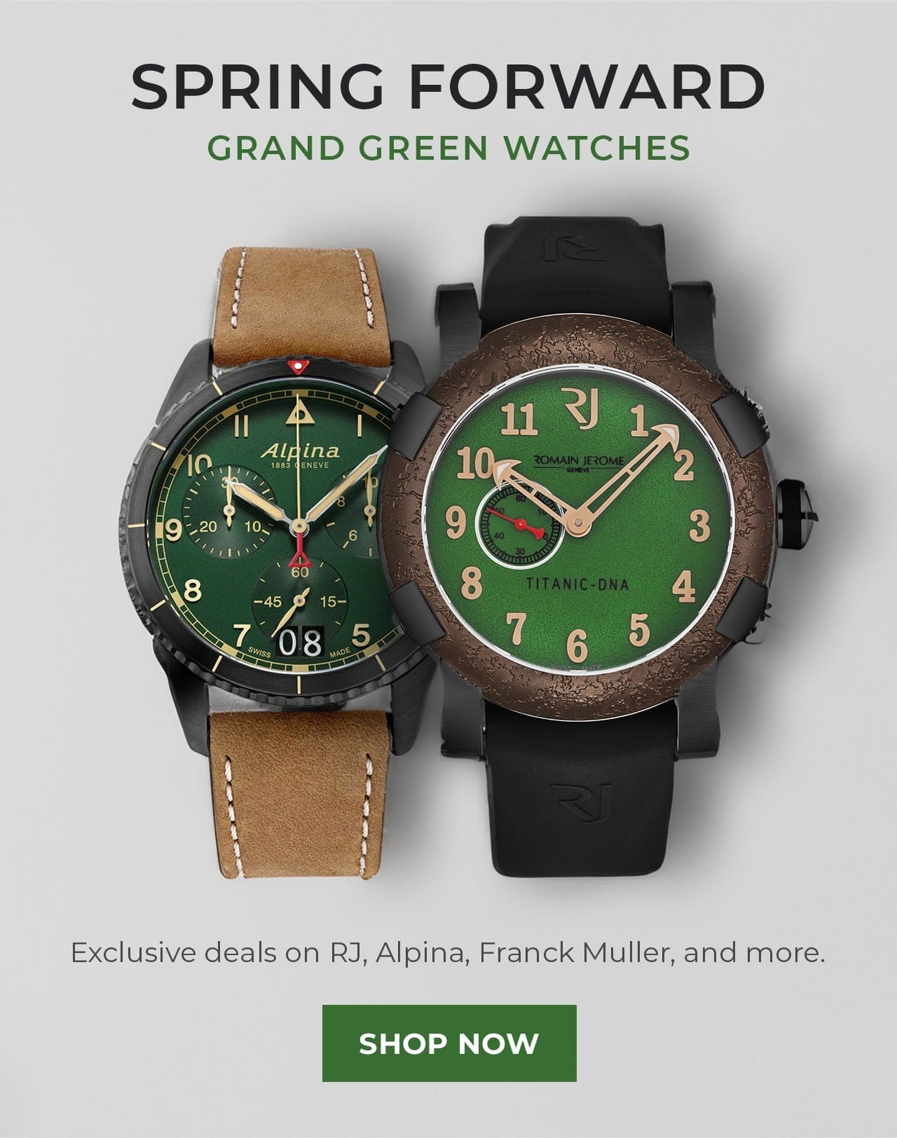 Grand Green Watches | SHOP NOW