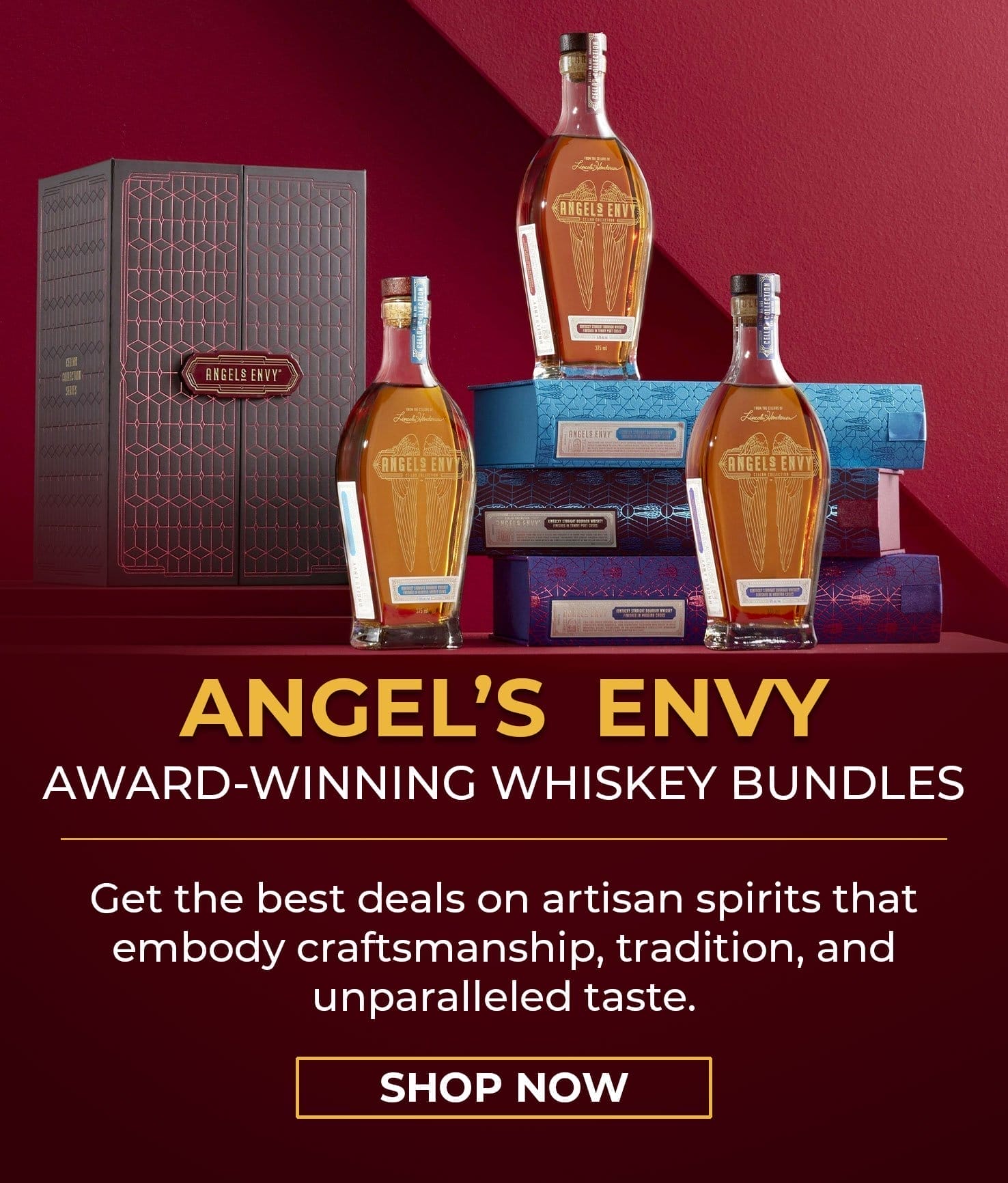 Award-winning Angel's Envy whiskey| SHOP NOW