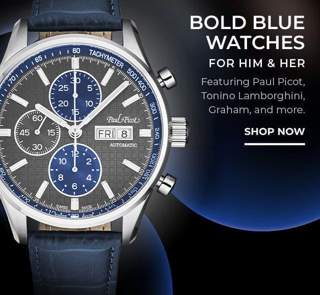 Bold Blue Watches | SHOP NOW