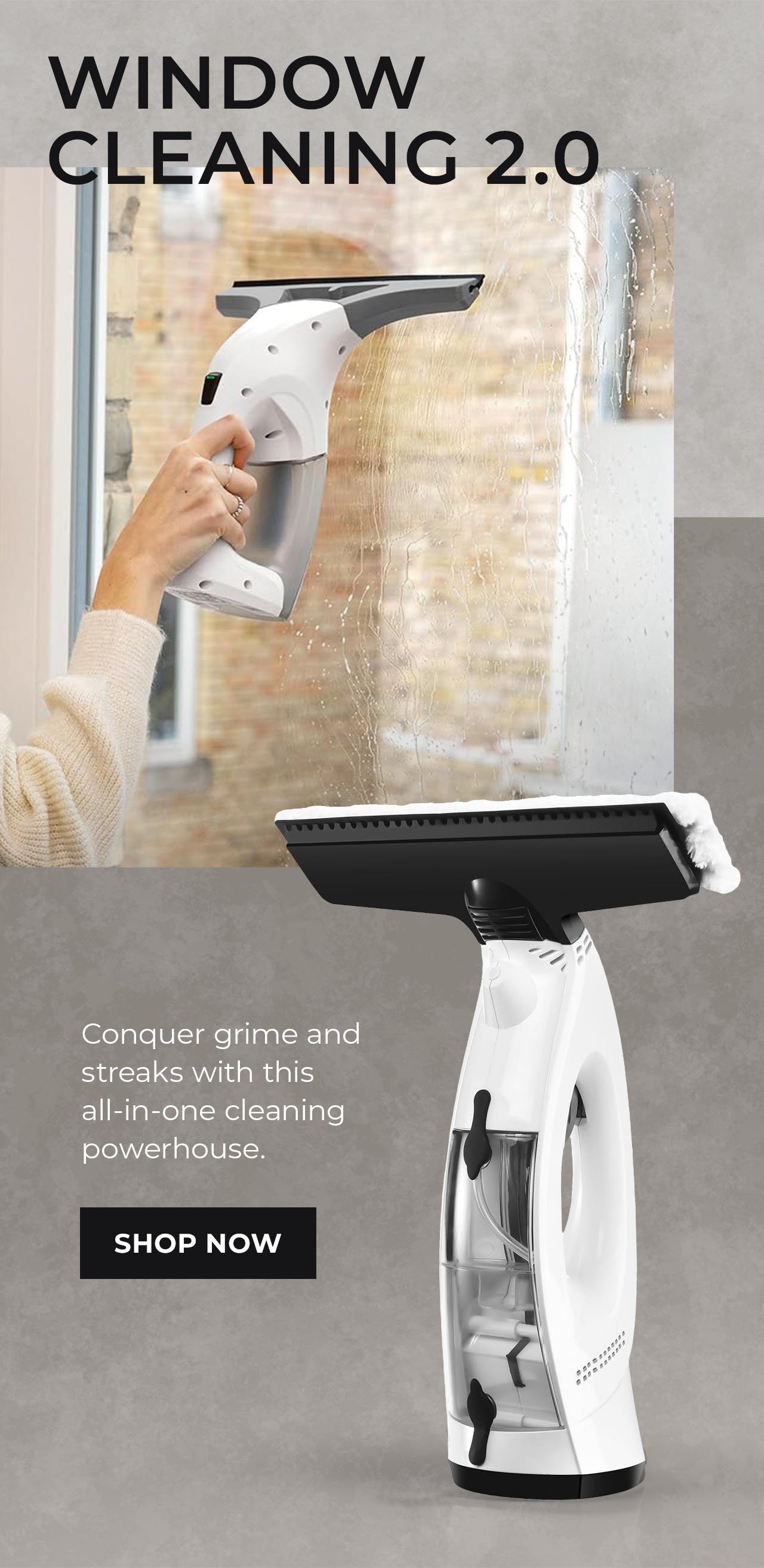 3-in-1 Electric Window Squeegee | SHOP NOW