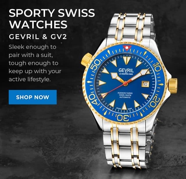 Sporty Swiss Watches | SHOP NOW