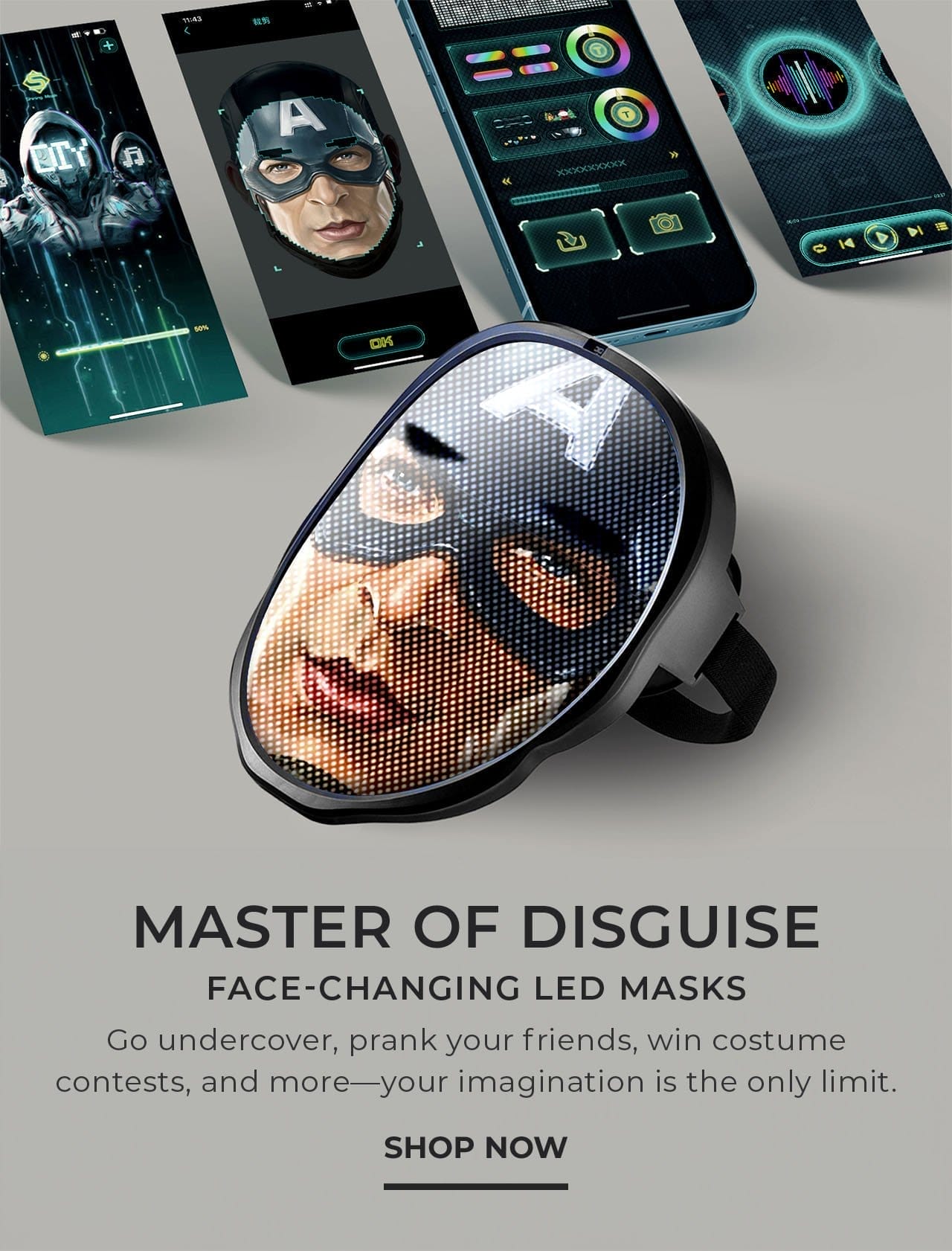 Face-Changing LED Masks| SHOP NOW