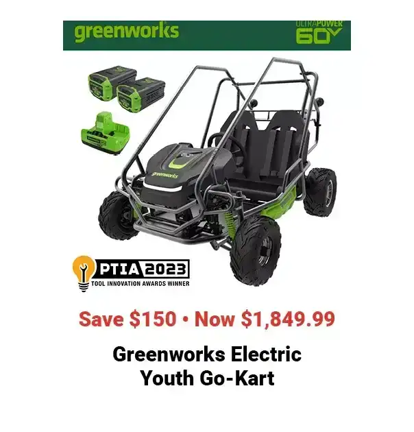  24Week14GreenworksElectricYouthGoKart 