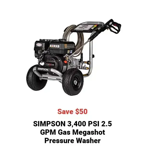  24Week11and12SIMPSONPSIGPMGasMegashotPressureWasher 