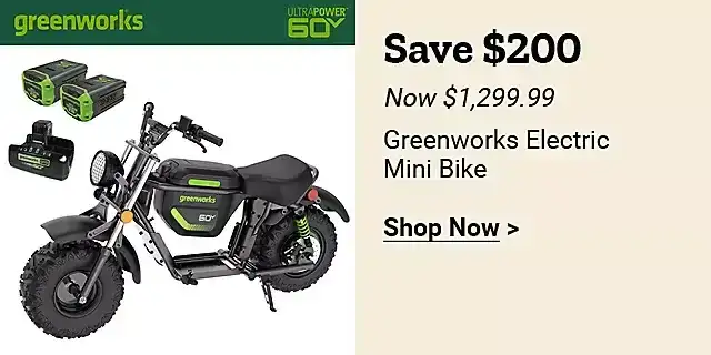  24Week1GreenworksElectricMiniBike 