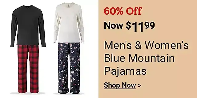  23Week52MensandWomensBlueMountainPajamas 