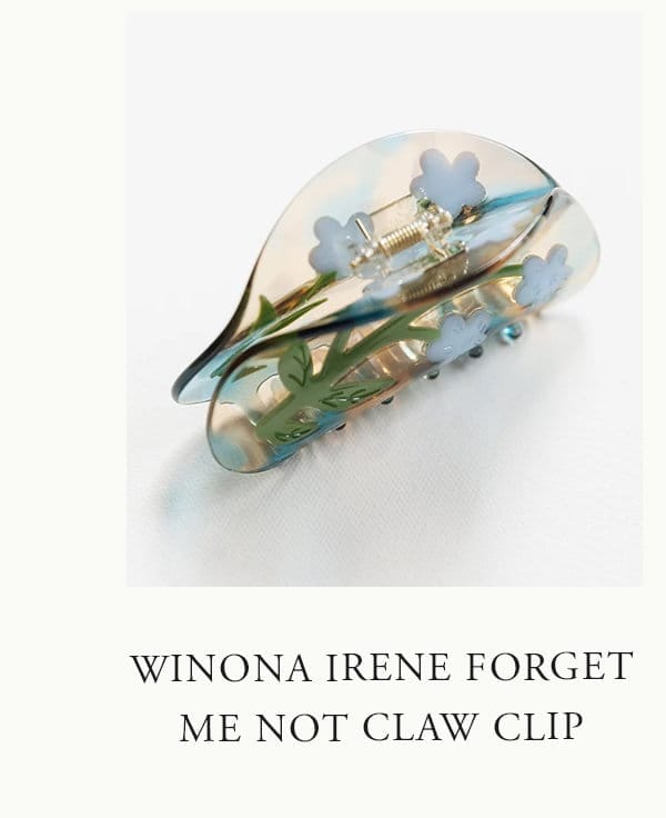 Winona Irene Forget Me Not Claw Clip