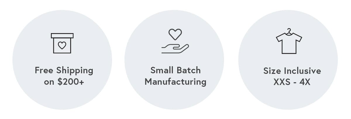 Free Shipping, Small Batch Manufacturing