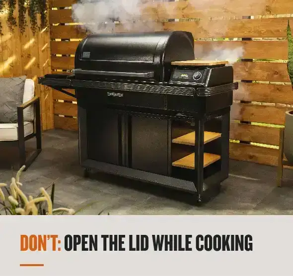 Don't: Open the lid while cooking