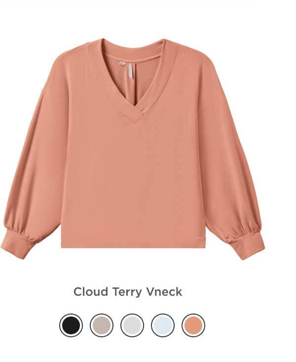 Cloud Terry Vneck