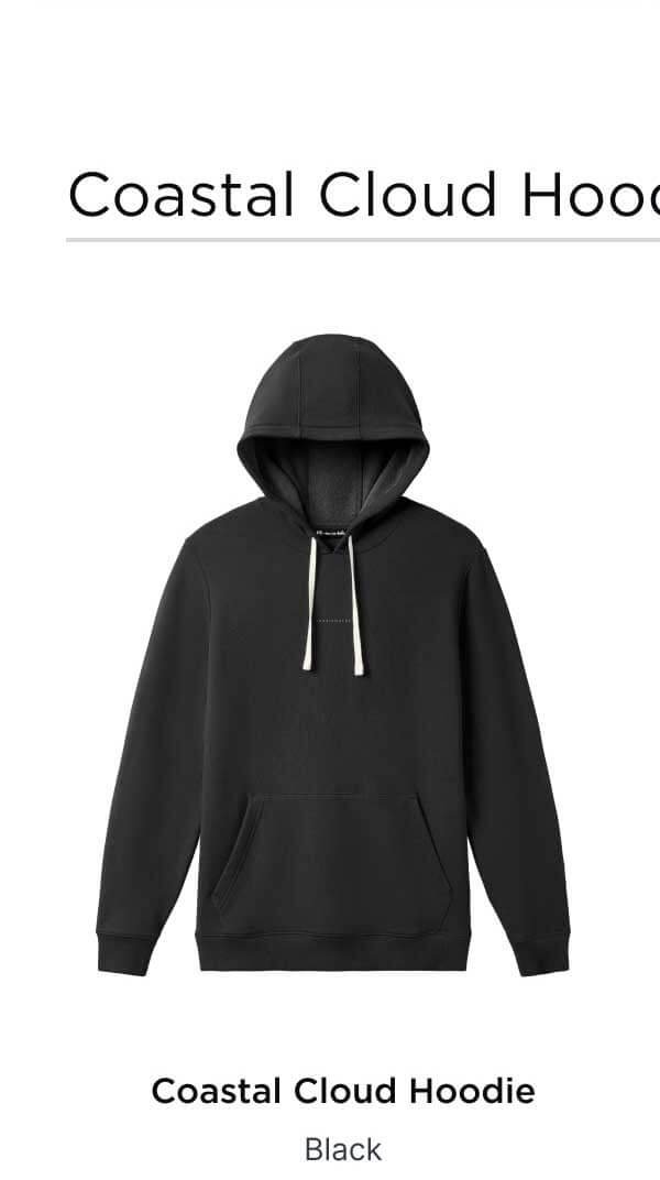 Coastal Cloud Hoodie Black