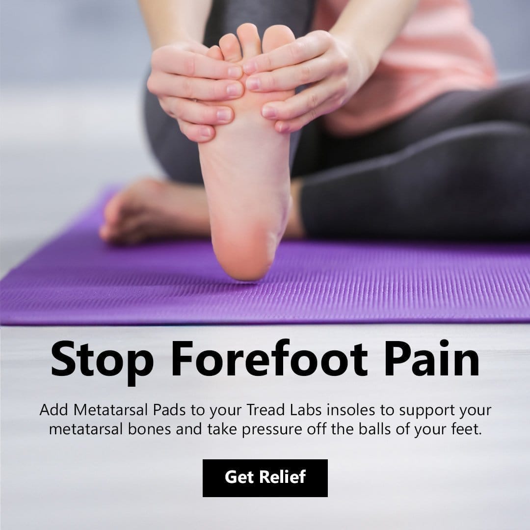 Met Pads Stop Forefoot Pain in its Tracks