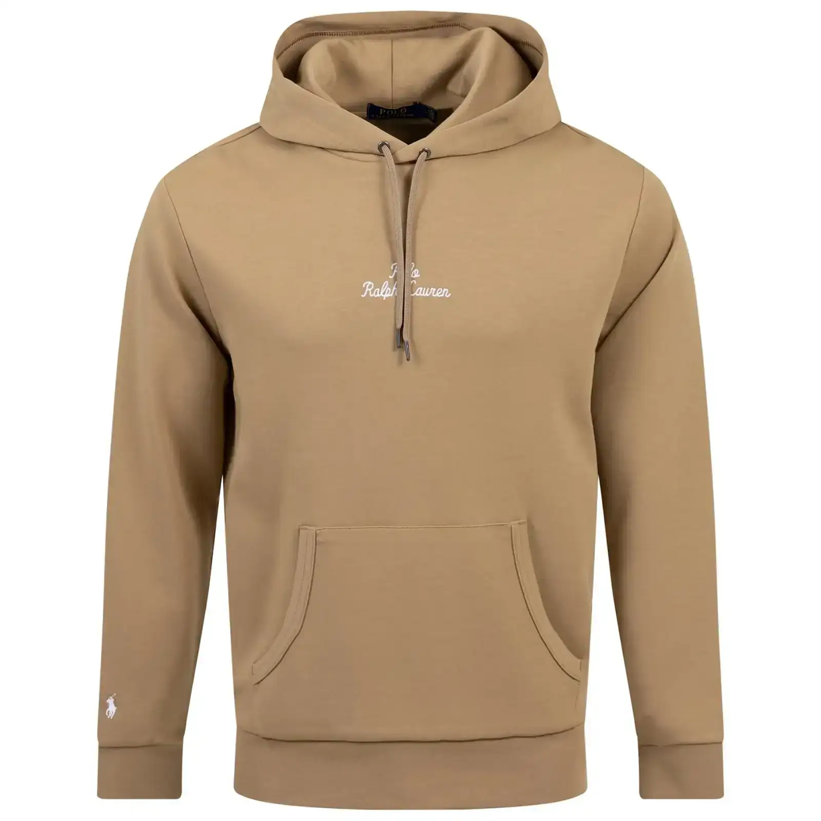 Image of Polo Golf Standard Fit Double Knit Hoodie Desert Khaki - SS24