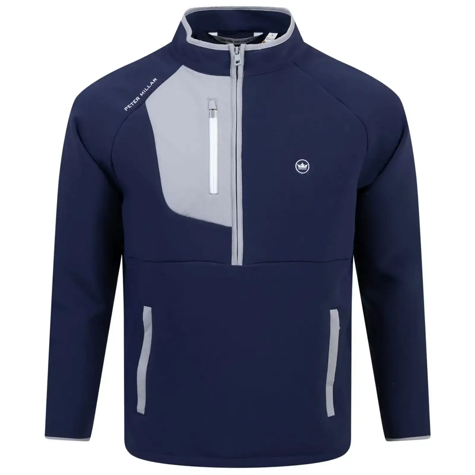 Image of Galeforce Classic Fit Half Zip Lightweight Jacket Navy - SS24