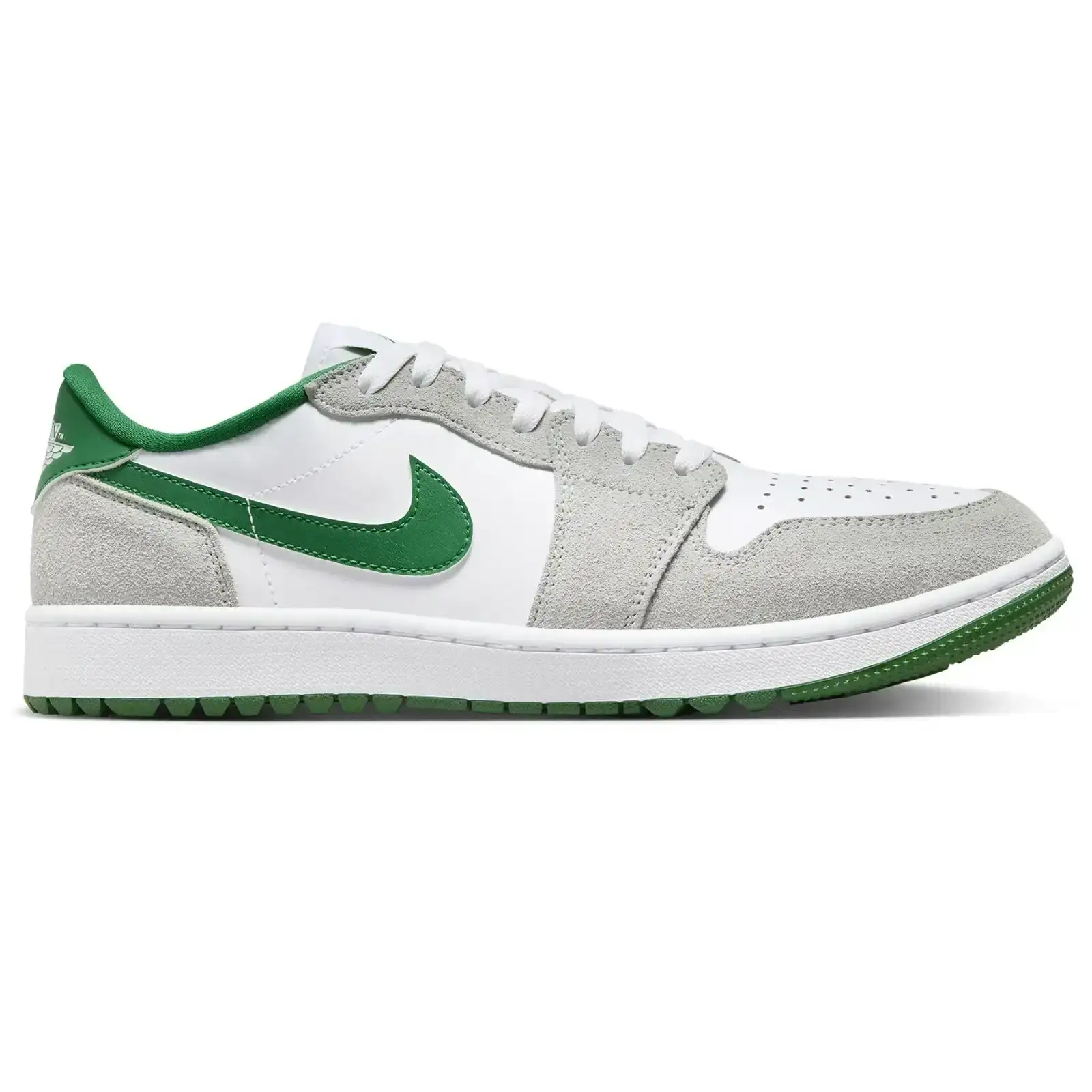 Image of Air Jordan 1 Low Golf Shoes White/Green - SS24