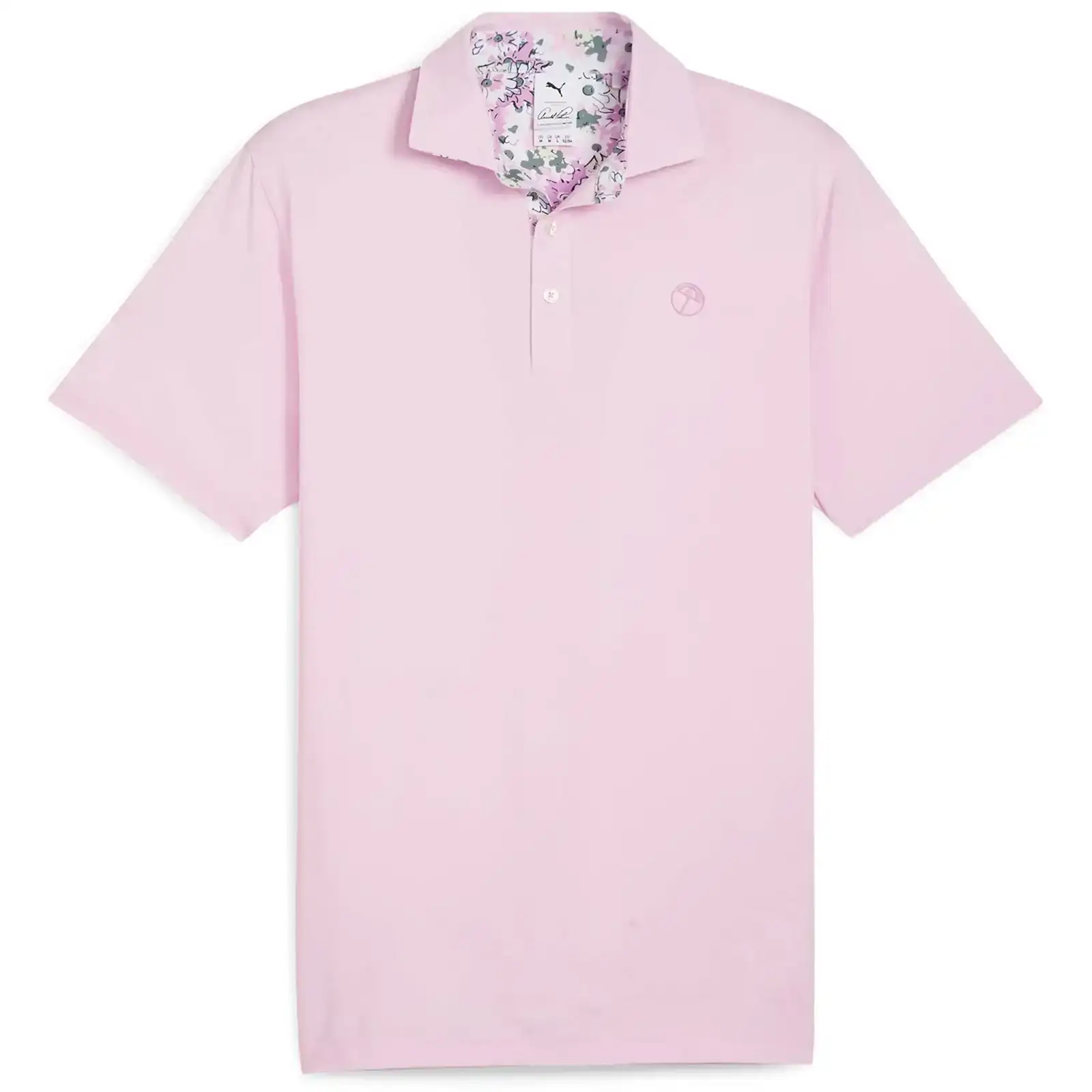 Image of x AP Floral Trim Polo Pale Pink - SS24