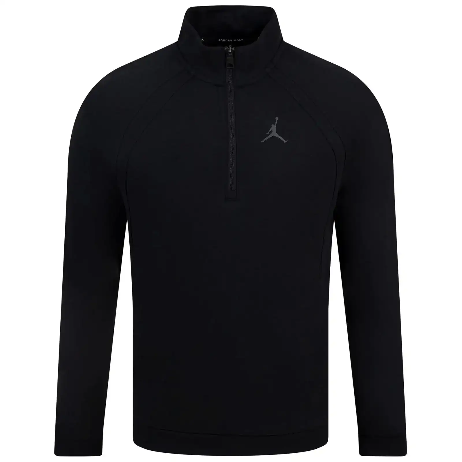 Image of Jordan Sport Half Zip Regular Fit Golf Mid Layer Black - 2023