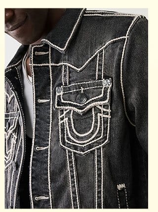 SHOP JIMMY ROPE STITCH DENIM JACKET