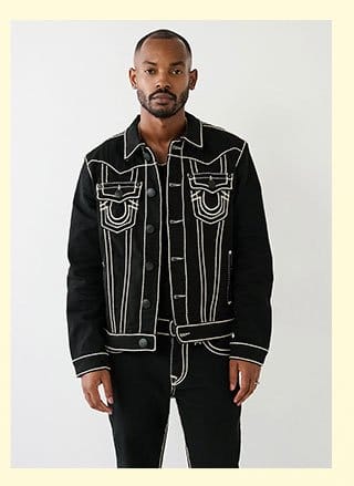 SHOP JIMMY ROPE STITCH DENIM JACKET