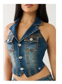 SHOP JIMMY SADDLE STITCH WESTERN HALTER VEST